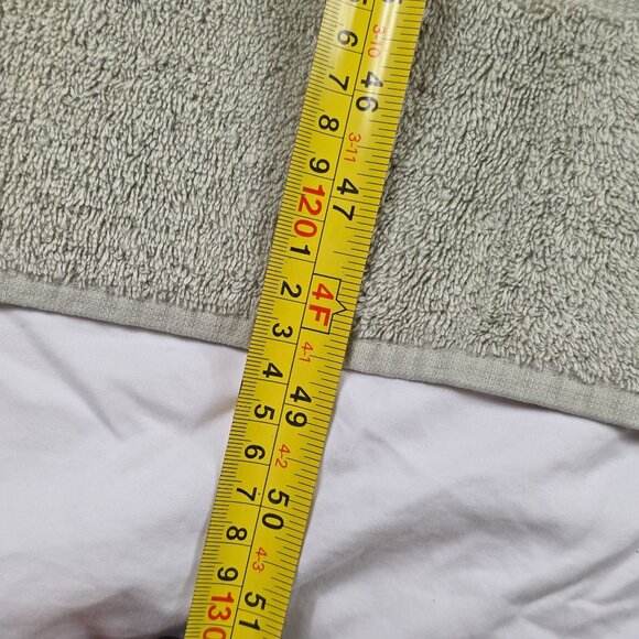 Vintage Charisma By Fieldcrest Bath Towel 100% Cotton Green Absorbent - Picture 6 of 8